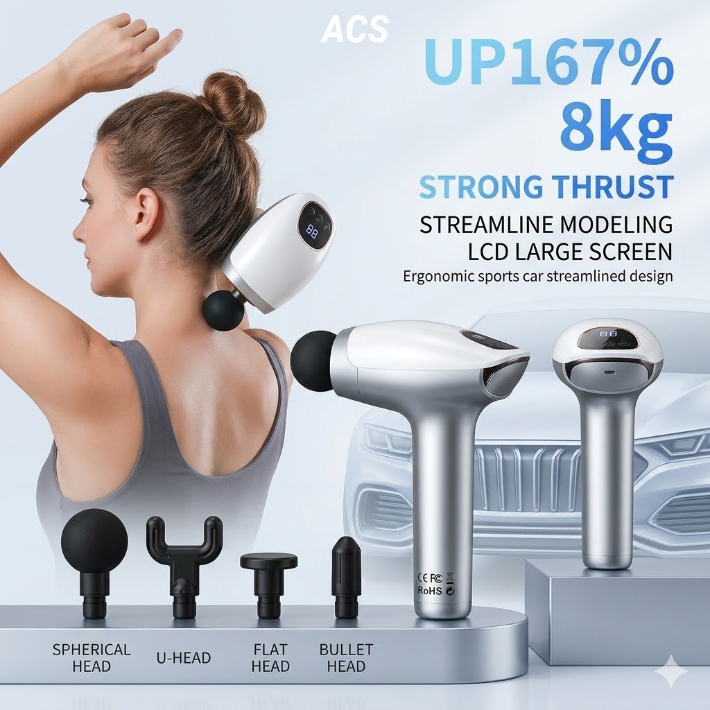 Blue Idea Double Head Massager 10 Speed - Image 5