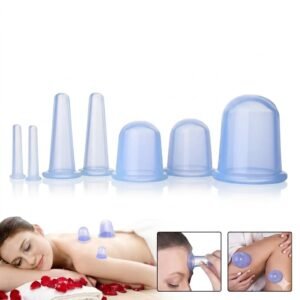 ACS Vacuum Fascial Cup - Silicon Face Cup - Cupping Set Of 7