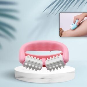 2-Roller Plastic Massager 1 Pc - Handheld Therapy Roller
