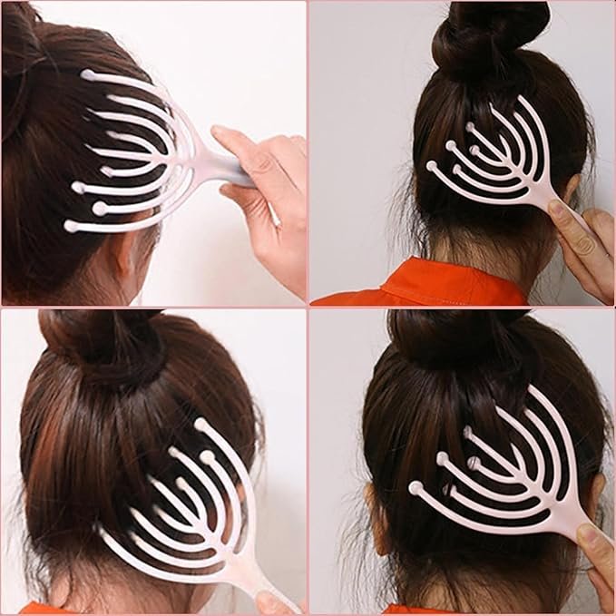 9-Claw Head Scalp Massager with Stainless Steel Balls - Image 3