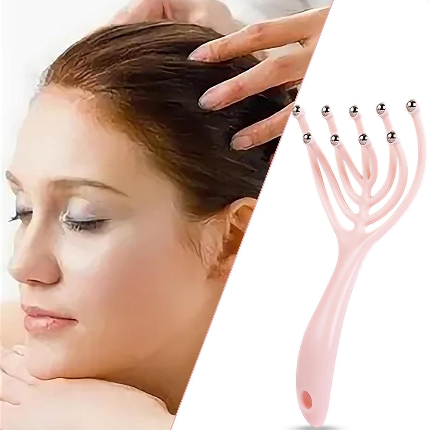 9-Claw Head Scalp Massager with Stainless Steel Balls - Image 8
