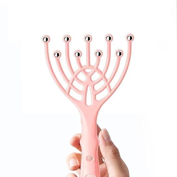 9-Claw Head Scalp Massager with Stainless Steel Balls