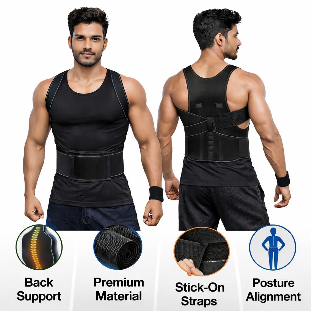 Adjustable Free Size Posture Corrector Belt - Image 8