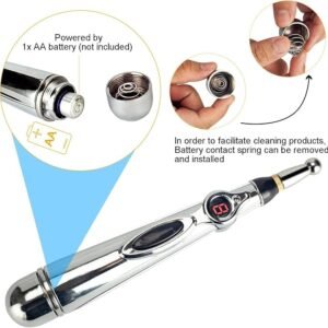 Handheld Acupressure Massage Pen, Electric Pulse Massager