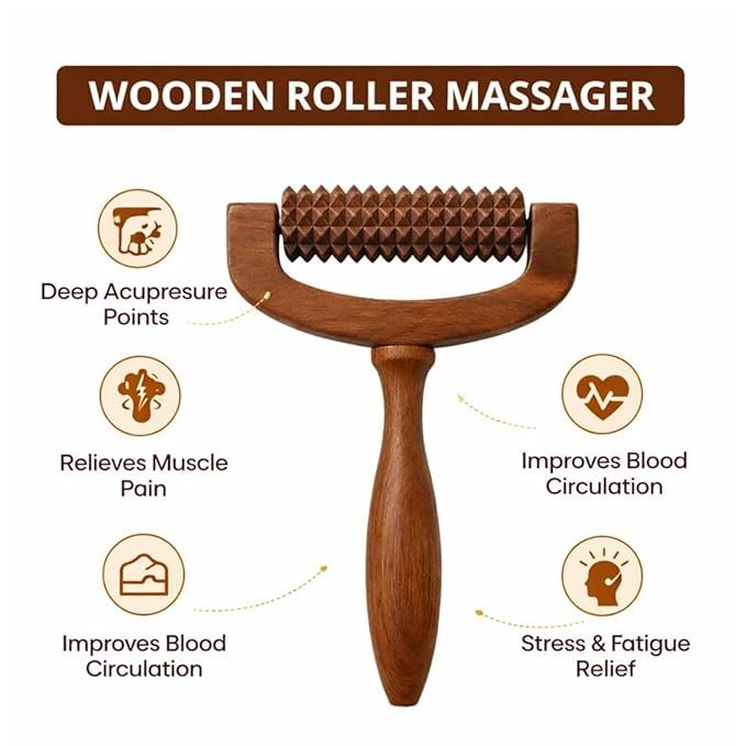 Handicrafts Wooden Acupressure Body Massager Roller - Image 9