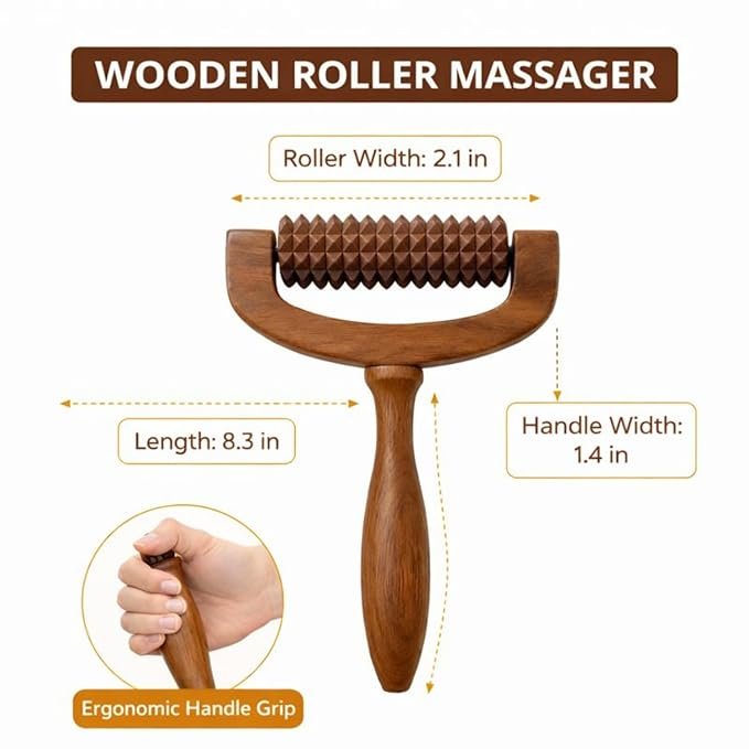 Handicrafts Wooden Acupressure Body Massager Roller - Image 5