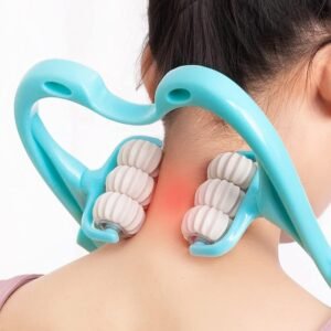 Manual Neck Massager Roller for Pain Relief, Handheld