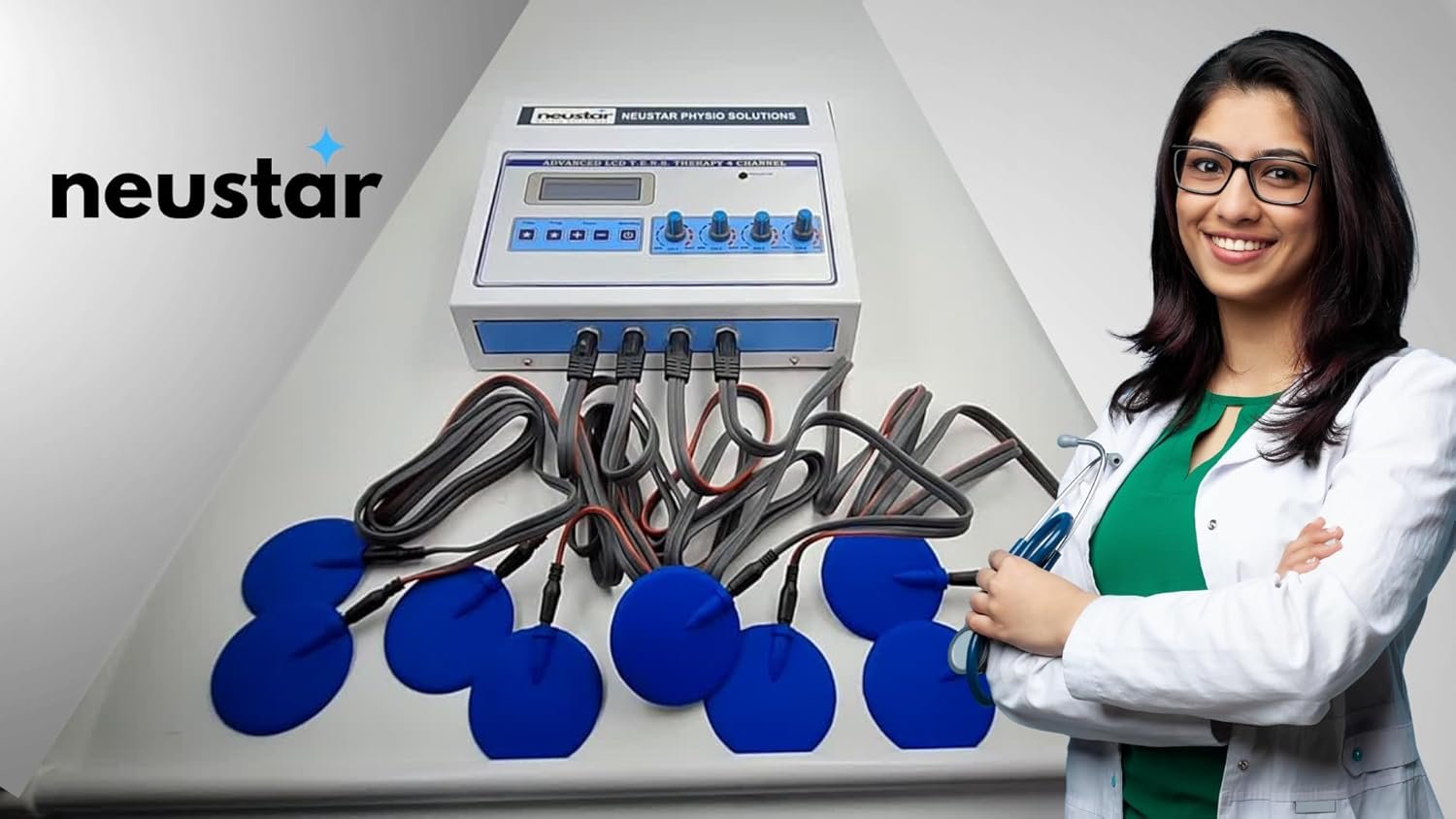 Neustar 4 Channel Tens Wire Leads & Pads kit - Image 6