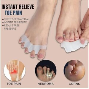 Wonder Care Silicone Toe Separator For Feet Gel Pads Big