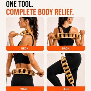 Wooden Anti Cellulite Massager & Lymphatic Drainage Massage Tool